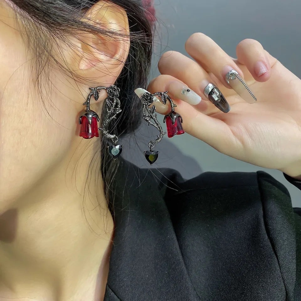 Forbidden Rose Earrings