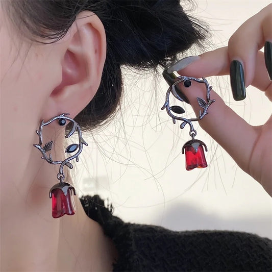 Forbidden Rose Earrings