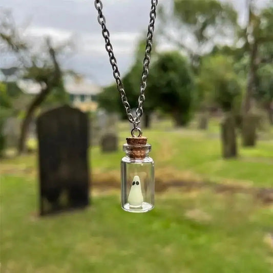 Ghost in a Bottle Necklace *glows*