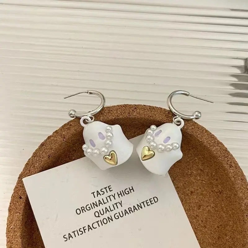 Pearly Ghost Earrings