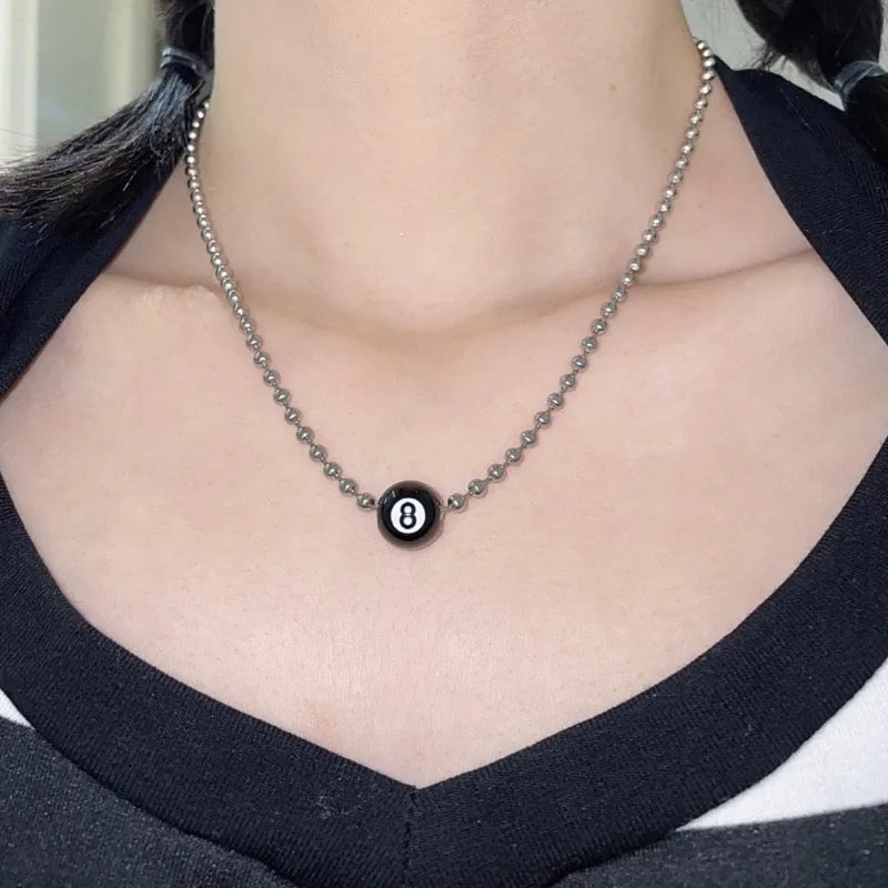 Magic 8 Ball Necklace