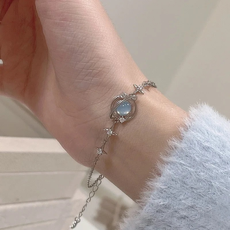 Blue Saturn Bracelet