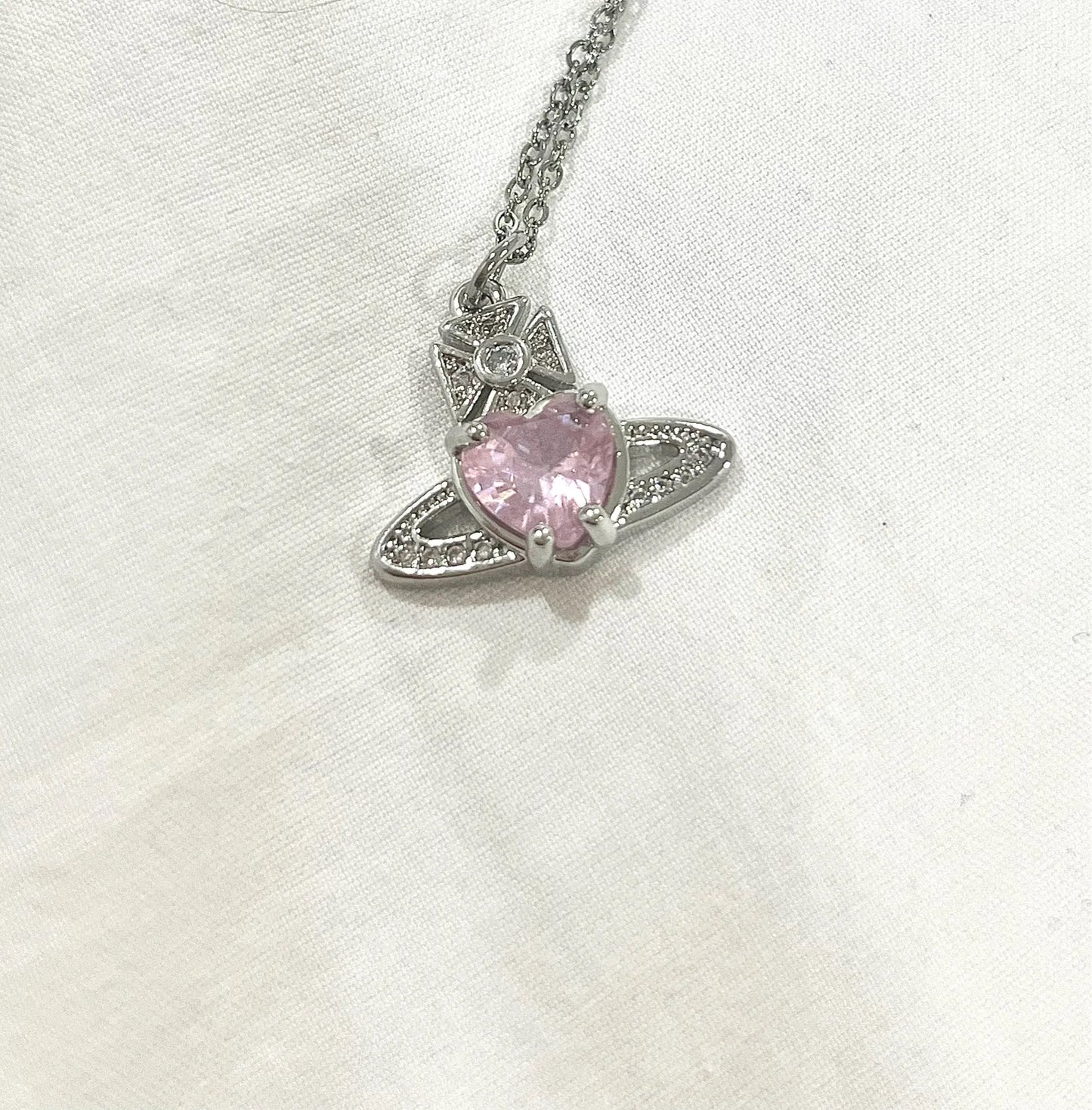 Saturn’s Heart Necklace