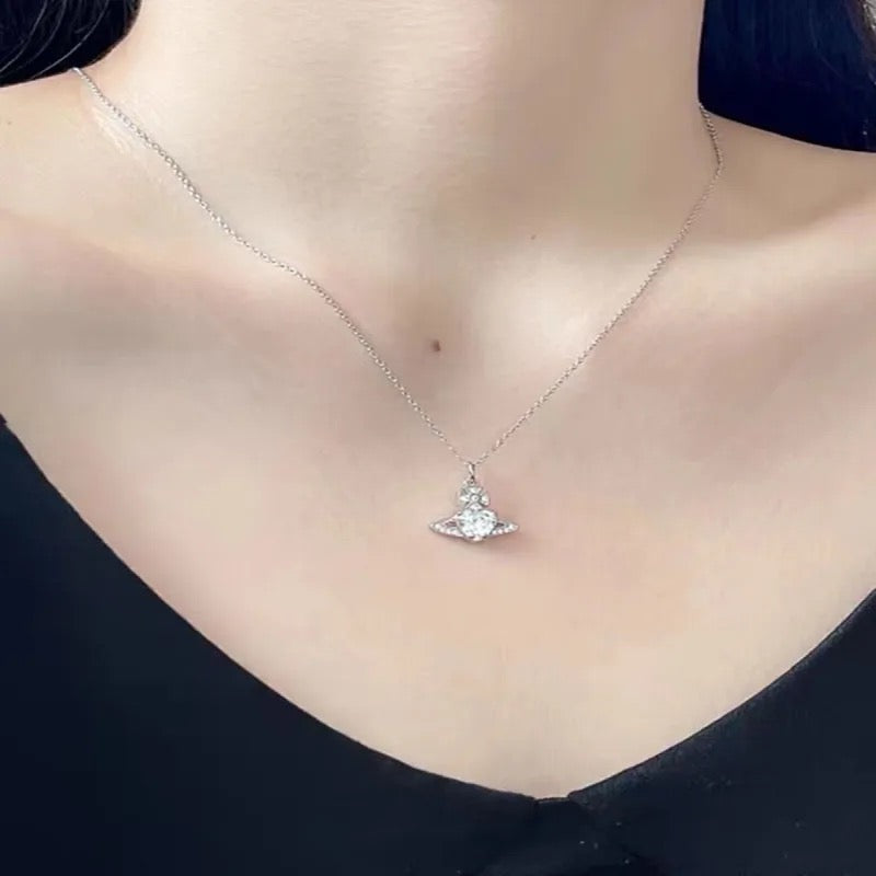 Saturn’s Heart Necklace