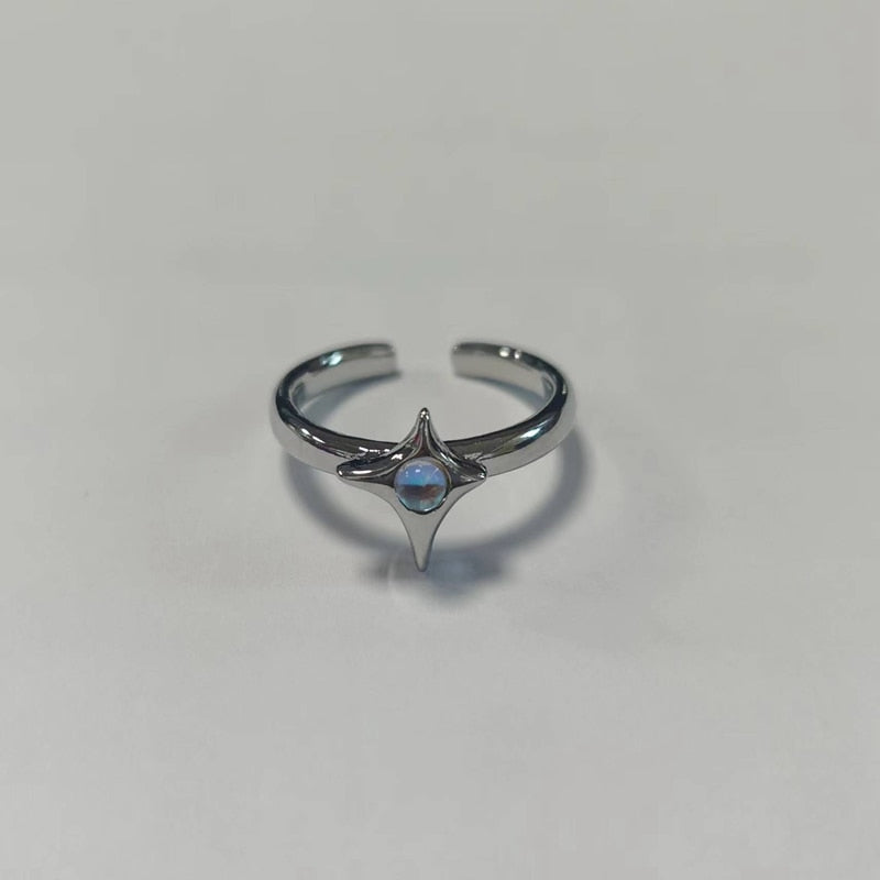 Cross Star Opal Rings