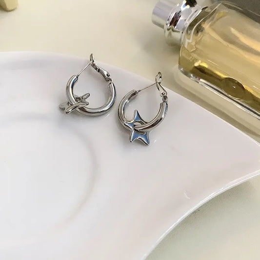 StarSpike Hoop Earrings