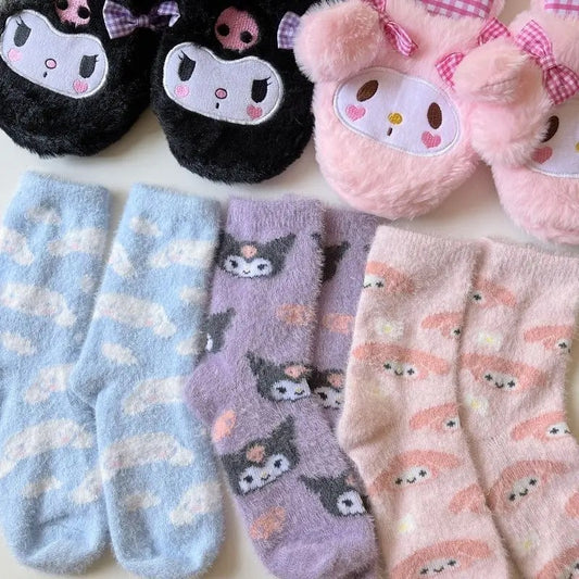 Kawaii Friends Fluffy Socks